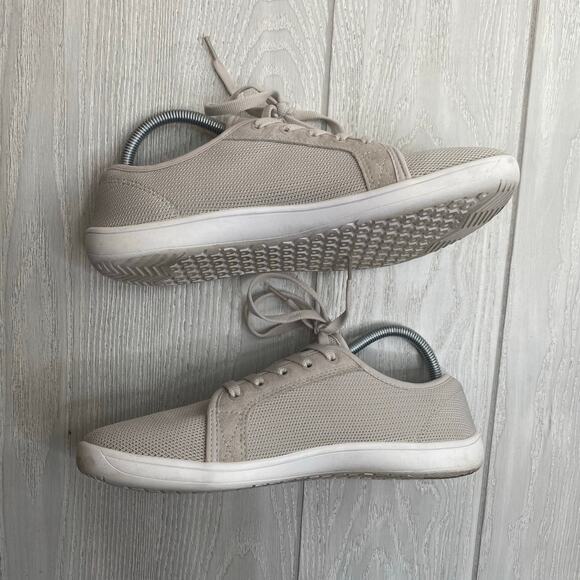 Whitin Women's Dove Grey Knit  Minimalist Barefoot Sneakers Shoes Size 10 WIDE - Picture 3 of 9